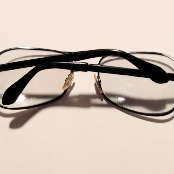 Polaris Vintage Aviator Style Black Men's Eyeglass Frame - Picture 11 of 12